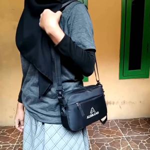 DISTRO Tas Selempang Pouch Pria Wanita Original Merk ALBRAND