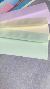 Xấp 20 Bao thư Toppoint dài 10.8 x 23.5cm màu kem màu xanh màu hồng