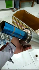 Knalpot mobil Racing HKS Sport blue
