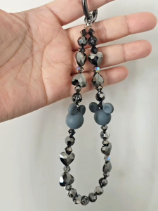 [D.T.C CRYSTALS] Handmade Mickey Mouse-inspired Hp Strap/Keychain with Swarovski Element Crystals.