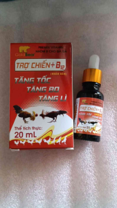 Trợ chiến B12 cho gà đá. Chai 20ml. Bổ sung vitamin cho vật nuôi.
