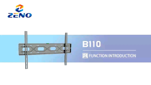 Zeno B110 65"-120" Heavy Duty Fixed TV Wall Mount for Most 50-120 "TVs VESA up to 900x600mm 65 70 75 80 85 90 95 100 110 Inch Low Profile TV Wall Mount BracketLarge TV Mount Pemegang TV Braket 电视机支架