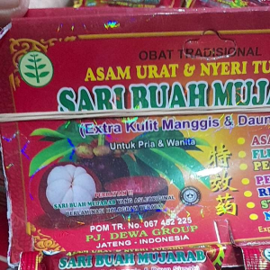 SARI BUAH MUJARAB ORIGINAL/ASLI kapsul 20 sachet original asam urat pegalinu