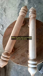 Heandle pintu kayu jati mentahan gagang pintu pegangan pintu kayu jati ukuran 40cm