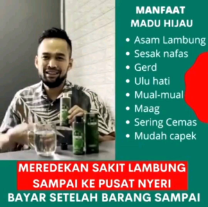 MADU HIJAU ASLI OBAT LAMBUNG KRONIS KANKER LAMBUNG MAAG KRONIS DAN GERD BPOM.