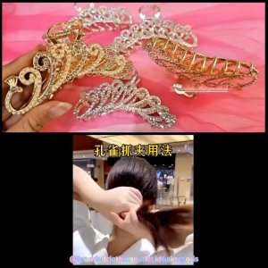 JEPIT RAMBUT LOGAM GOLD SILVER MERAK & JEPIT RAMBUT PERMATA