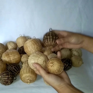 Christmas Balls Christmas Ornaments Native 2.5inches and 2inches diameter for DIY project