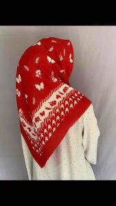Hijab segi empat merah putih spesial hari kemerdekaan hut ri motif sublim super premium