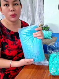 ถุงมือ​ยาง​ไน​ไตร์​ สีฟ้า​ ไม่​มี​แป้ง​เกรด​ทำอาหาร​ยิบ​จับ​ชิ้น​งาน​ต่าง​ๆ​90​/100​ชิ้น/​แพ็ค​