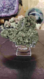 Natural Peru High Grade Gold Pyrite Crystal Ornament GP17 #Naturalcrystal #homedecor #Lifestyle #Furniture #Pyrite