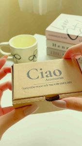 Khuyên vành tai kẹp vành tai mạ bạc thiết kế đính đá mã 41 Ciao accessories