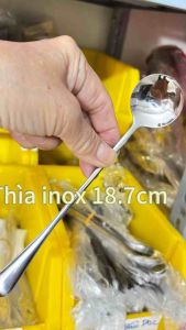 Combo 2/5/8 Thìa inox Dài 19cm Đầu Tròn Muỗng cà phê Sinh Tố Ăn kem ăn dặm