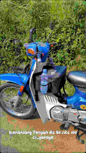 keranjang Suzuki RC 80 BESAR box keranjang set tas cover bagasi tengah Rc 100 rak keranjang set tas cover keranjang Jet Coold Bravo besi set braket set baud