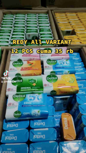 1 lusin sabun dettol 60 gr random sesuai stock