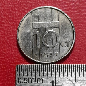 Koin Nederland Klasik Koleksi kuno Kecil 10C Beatrix  Tahun 1995 BEKAS