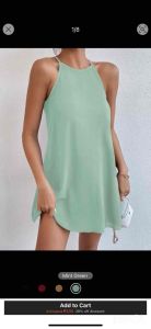 Free Size Halter Neck Sleeveless Mini Dress - FELICITY