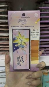 USTAR SHINING STAR BLINK BLINK EYE & CHEEK PALETTE พาเรจบลัชทาตาเนื้อครีม