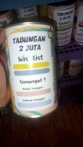 Celengan / Celengan Target / Celengan Target 2 juta get 5k / Celengan Viral / Celengan Anak-anak / Celengan Koin / Celengan Anti Tuyul / Tabungan celengan target wishlist target 2 juta get 5 k buka tutup permanen celengan