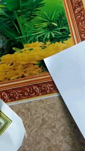 Tranh cửu huyền thất tổ tranh câu đối cuốn thư trang trí phòng thờ tranh 3D dán bàn thờ in trên chất liệu vải lụa (tặng kèm keo dán)