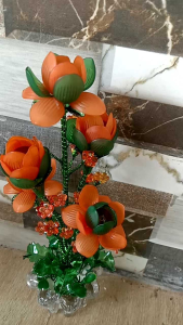 Bunga Hias Akrilik Tulip Kombinasi