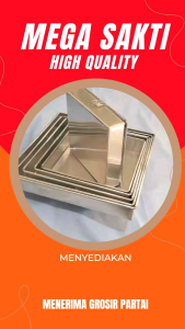 [1 PCS] LOYANG KUE / LOYANG TINGGI 4 CM / LOYANG PERSEGI TINGGI 4 CM / LOYANG KOTAK / LOYANG ALUMINIUM PERSEGI TINGGI 4 CM