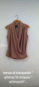 Inner Tanpa Lengan Wanita Kimono Atasan Kerja