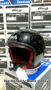 HELM MDS MAGNUM SOLID - Helm stylish clasik semi helm bogo
