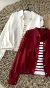 KEMEJA PLUS DALEMAN GARIS IMPORT BST