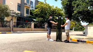 tenda lipat 3x6 super + 3 sisi tirai