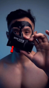 Masker Elvicto Black Mask Masker Pencerah Wajah Pria Jerawat Masker Penghilang Minyak