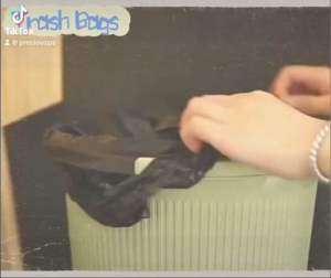 100pcs Strong Handle Black Garbage Bag Trash bag