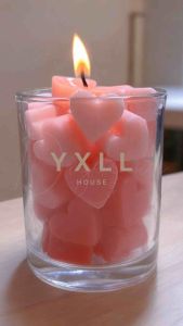 Lilin Beraroma Love 80g DIY SoyWax Warna Gradien