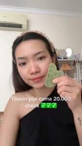 ALAT PIJAT WAJAH BATU GUA SHA TERAPI MUKA JADE GIOK PENCEGAH KERUT ALAMI BATU ASLI GIOK Guasha