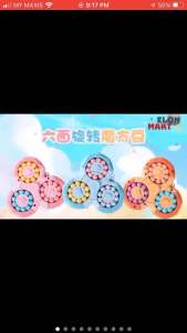 Six-sided Rotating Magic Bean Cube Pop Fidget Spinner Stress Reduction & Anxiety Relief Sensory Toy Puzzle Toys