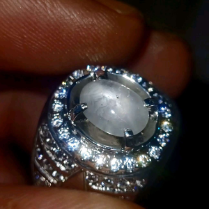 Natural white sapphire star ceylon safir srilanka no treatment