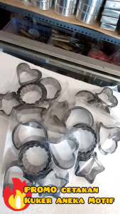 PROMO CETAKAN KUE KERING: Cookie Cutter Stainless Steel Aneka Bentuk & ISI 15 PCS