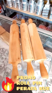 Harga Promo Rolling Pin & Alat Pemipih Adonan Kue Bahan Kayu