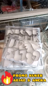 PROMO CETAKAN KUE KERING MOTIF ANGKA DAN ABJAD NUGGET NASTAR KASTENGEL PUTRI SALJU BISKUIT