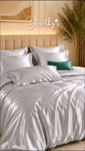 Luxury Soft Satin Silk Bedsheet Set | Smooth & Gentle Comforter Duvet Bedding Set with Pillowcase | Dorothys Home
