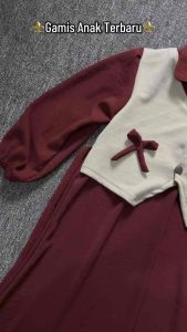 Gamis Anak Perempuan Terbaru 2025 & Gamis Rompi Knit Couple Ibu & Anak
