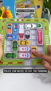 Puzzle Parking Lot Logic Game Toys For Children Car Puzzle Educational Toys Gift set Girl Boys