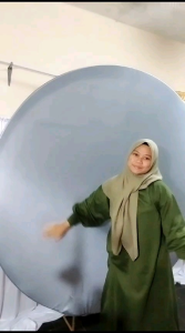 REIDEKORASI - Lingakaran 2 Meter Backdrop Semi Papan Bulat Kain Dekorasi Bulat Lingkaran