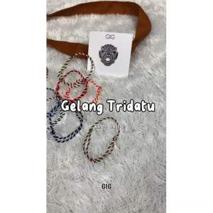 Gelang Tridatu Sumber Rejeki Tali Ulir 2mm Gelang Keberuntungan