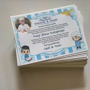 Stiker Khitanan & Aqiqah Anak (8X12CM Isi 50 lembar) Request Foto
