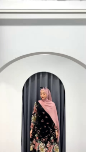 Gamis Malaysia Motif Rempel Bawah: Pakaian Nyaman & Elegan