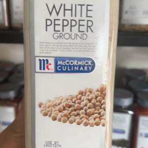 McCormick White Pepper Ground Pet Bots - Ground white pepper - 18 oz (510 g) - Culinary spice for cooking sauces condiments dressings