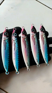 Umpan Metal Jig Full GID (Glow in the Dark) Menyala Terang 30 40 60 80 100 150 Gr