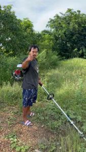 เครื่องตัดหญ้า 2จัหวะ รุ่นข้ออ่อนสะพายหลัง YAMATEXื อุปกรณ์ครบชุด พร้อมให้งาน