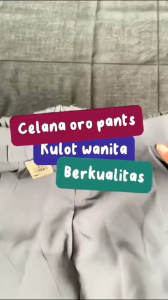 MECCA FASHION - Celana Oro Pants Kulot Loose Celana Wanita Highwaish GRATIS BELT