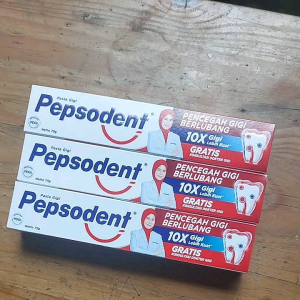 3pcs Pepsodent Merah 75gr Paket Hemat